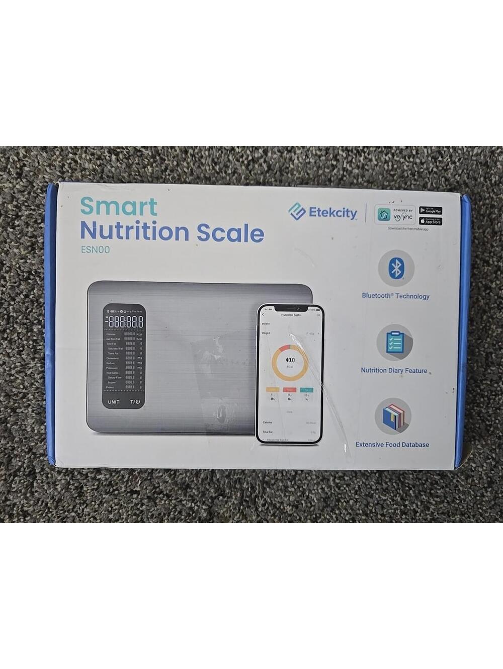 Etekcity ESN00 Digital Kitchen Scale Silver Food Scale Tested